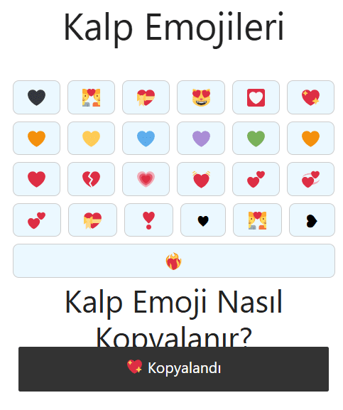 kalp emoji